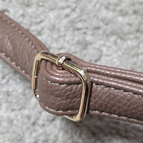 Adjustable Purse Strap - Brown with Gold Color Accents - Picture 3 of 7